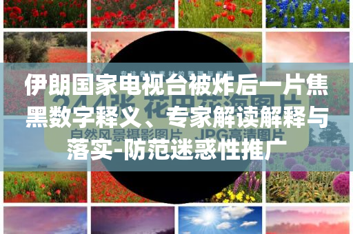 伊朗國(guó)家電視臺(tái)被炸后一片焦黑數(shù)字釋義、專家解讀解釋與落實(shí)-防范迷惑性推廣