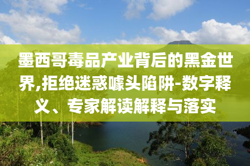 墨西哥毒品產業(yè)背后的黑金世界,拒絕迷惑噱頭陷阱-數(shù)字釋義、專家解讀解釋與落實