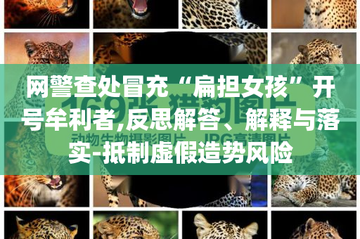 網(wǎng)警查處冒充“扁擔(dān)女孩”開號牟利者,反思解答、解釋與落實(shí)-抵制虛假造勢風(fēng)險