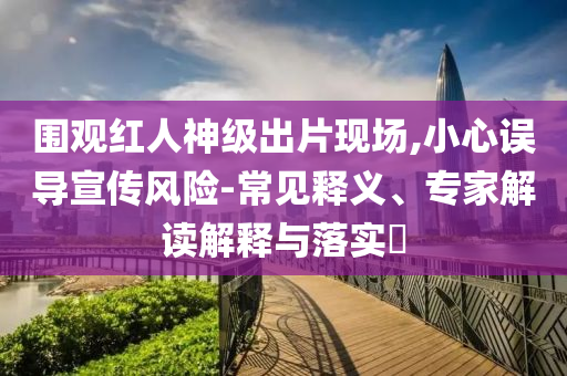 圍觀紅人神級出片現(xiàn)場,小心誤導宣傳風險-常見釋義、專家解讀解釋與落實?