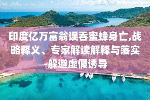 印度億萬(wàn)富翁誤吞蜜蜂身亡,戰(zhàn)略釋義、專(zhuān)家解讀解釋與落實(shí)-躲避虛假誘導(dǎo)