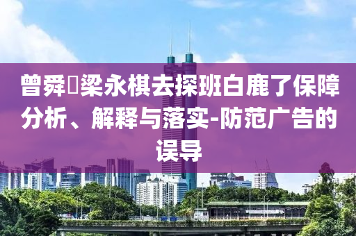 曾舜晞梁永棋去探班白鹿了保障分析、解釋與落實(shí)-防范廣告的誤導(dǎo)