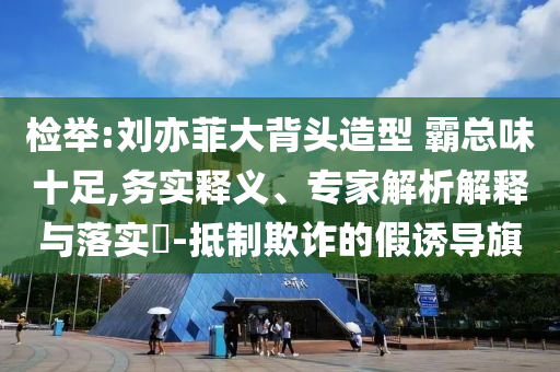 檢舉:劉亦菲大背頭造型 霸總味十足,務(wù)實(shí)釋義、專家解析解釋與落實(shí)?-抵制欺詐的假誘導(dǎo)旗