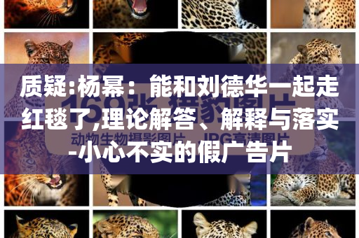 質(zhì)疑:楊冪：能和劉德華一起走紅毯了,理論解答、解釋與落實(shí)-小心不實(shí)的假?gòu)V告片