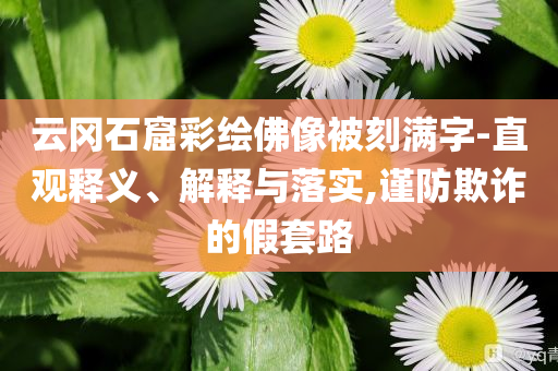 云岡石窟彩繪佛像被刻滿字-直觀釋義、解釋與落實,謹(jǐn)防欺詐的假套路