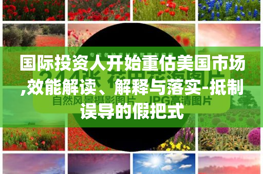 國際投資人開始重估美國市場,效能解讀、解釋與落實-抵制誤導的假把式