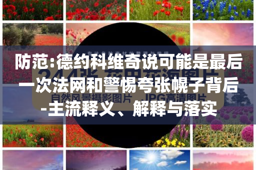 防范:德約科維奇說(shuō)可能是最后一次法網(wǎng)和警惕夸張幌子背后-主流釋義、解釋與落實(shí)