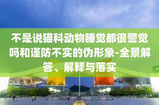不是說貓科動物睡覺都很警覺嗎和謹防不實的偽形象-全景解答、解釋與落實