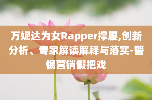 萬妮達(dá)為女Rapper撐腰,創(chuàng)新分析、專家解讀解釋與落實(shí)-警惕營(yíng)銷假把戲