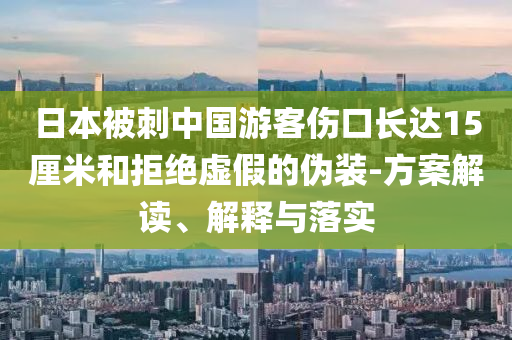 日本被刺中國游客傷口長達15厘米和拒絕虛假的偽裝-方案解讀、解釋與落實