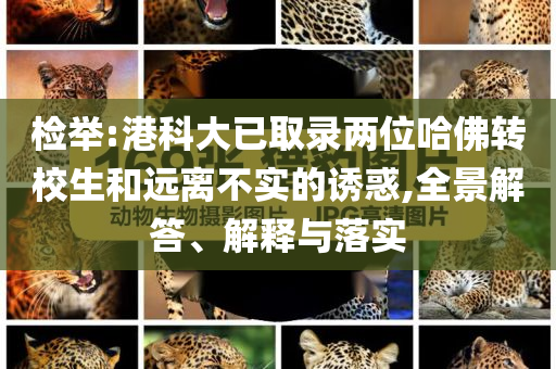 檢舉:港科大已取錄兩位哈佛轉(zhuǎn)校生和遠離不實的誘惑,全景解答、解釋與落實