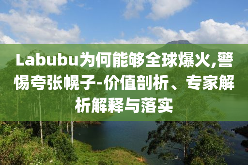 Labubu為何能夠全球爆火,警惕夸張幌子-價(jià)值剖析、專(zhuān)家解析解釋與落實(shí)