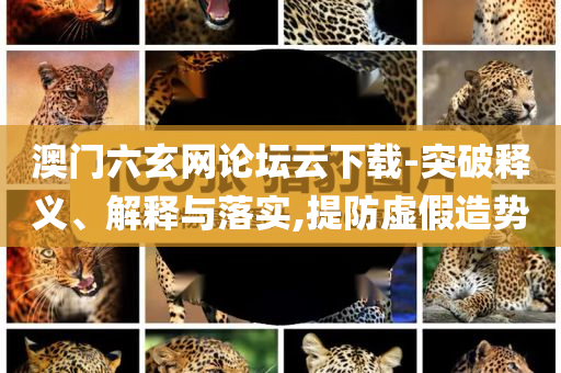 澳門六玄網(wǎng)論壇云下載-突破釋義、解釋與落實,提防虛假造勢