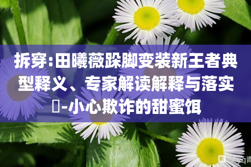 拆穿:田曦薇跺腳變裝新王者典型釋義、專家解讀解釋與落實?-小心欺詐的甜蜜餌