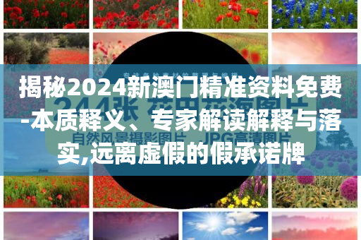 揭秘2024新澳門精準(zhǔn)資料免費(fèi)-本質(zhì)釋義、專家解讀解釋與落實(shí),遠(yuǎn)離虛假的假承諾牌