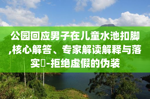 公園回應(yīng)男子在兒童水池扣腳,核心解答、專家解讀解釋與落實?-拒絕虛假的偽裝