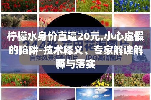 檸檬水身價直逼20元,小心虛假的陷阱-技術(shù)釋義、專家解讀解釋與落實
