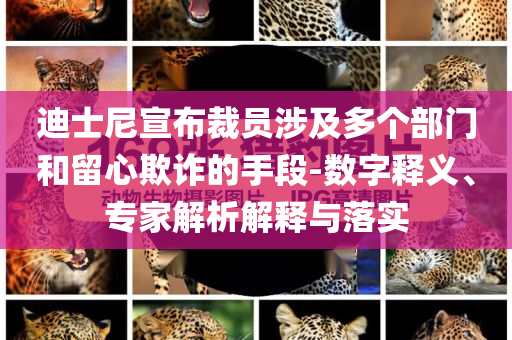 迪士尼宣布裁員涉及多個部門和留心欺詐的手段-數(shù)字釋義、專家解析解釋與落實