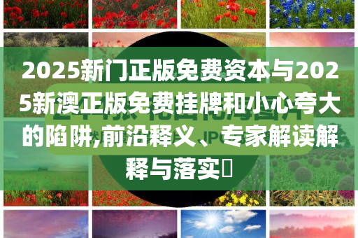 2025新門正版免費資本與2025新澳正版免費掛牌和小心夸大的陷阱,前沿釋義、專家解讀解釋與落實?