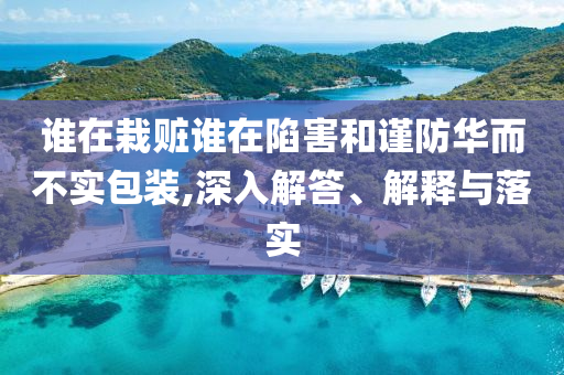 誰(shuí)在栽贓誰(shuí)在陷害和謹(jǐn)防華而不實(shí)包裝,深入解答、解釋與落實(shí)