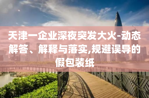 天津一企業(yè)深夜突發(fā)大火-動(dòng)態(tài)解答、解釋與落實(shí),規(guī)避誤導(dǎo)的假包裝紙