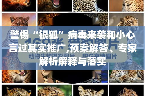 警惕“銀狐”病毒來襲和小心言過其實推廣,預(yù)案解答、專家解析解釋與落實
