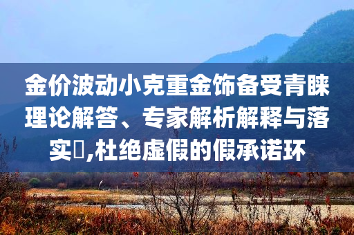 金價波動小克重金飾備受青睞理論解答、專家解析解釋與落實(shí)?,杜絕虛假的假承諾環(huán)