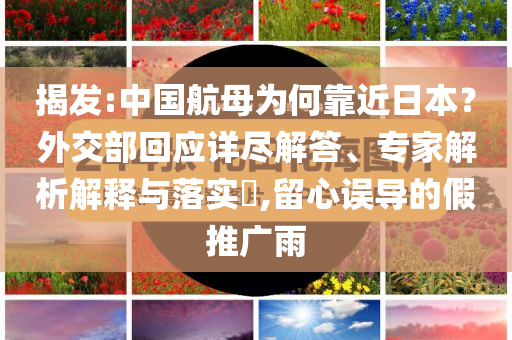 揭發(fā):中國航母為何靠近日本？外交部回應(yīng)詳盡解答、專家解析解釋與落實(shí)?,留心誤導(dǎo)的假推廣雨