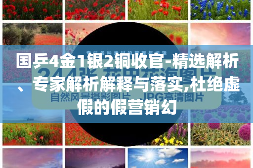 國(guó)乒4金1銀2銅收官-精選解析、專家解析解釋與落實(shí),杜絕虛假的假營(yíng)銷幻
