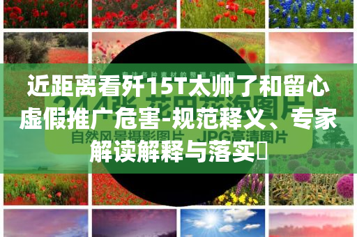 近距離看殲15T太帥了和留心虛假推廣危害-規(guī)范釋義、專家解讀解釋與落實(shí)?