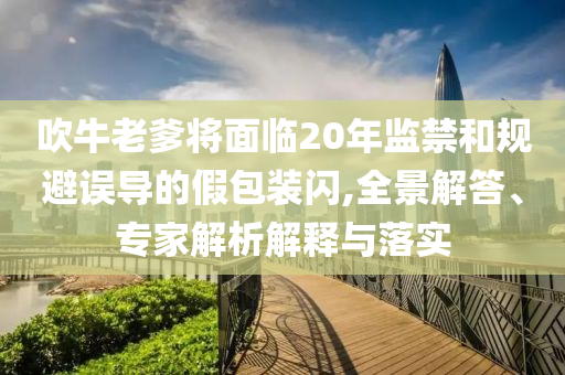 吹牛老爹將面臨20年監(jiān)禁和規(guī)避誤導的假包裝閃,全景解答、專家解析解釋與落實