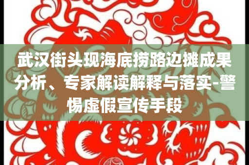 武漢街頭現(xiàn)海底撈路邊攤成果分析、專家解讀解釋與落實(shí)-警惕虛假宣傳手段