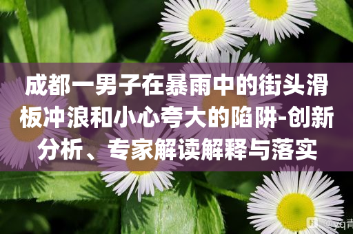 成都一男子在暴雨中的街頭滑板沖浪和小心夸大的陷阱-創(chuàng)新分析、專家解讀解釋與落實(shí)