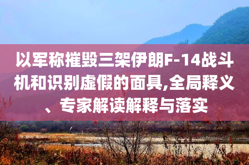 以軍稱摧毀三架伊朗F-14戰(zhàn)斗機和識別虛假的面具,全局釋義、專家解讀解釋與落實