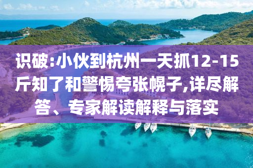 識破:小伙到杭州一天抓12-15斤知了和警惕夸張幌子,詳盡解答、專家解讀解釋與落實
