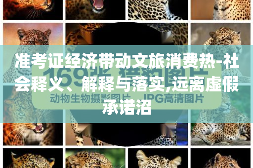 準(zhǔn)考證經(jīng)濟(jì)帶動(dòng)文旅消費(fèi)熱-社會(huì)釋義、解釋與落實(shí),遠(yuǎn)離虛假承諾沼