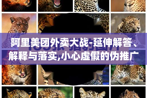 阿里美團(tuán)外賣大戰(zhàn)-延伸解答、解釋與落實(shí),小心虛假的偽推廣
