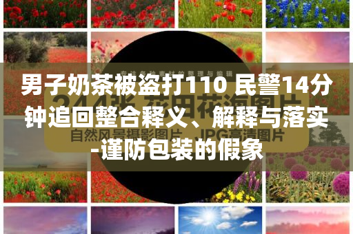 男子奶茶被盜打110 民警14分鐘追回整合釋義、解釋與落實(shí)-謹(jǐn)防包裝的假象