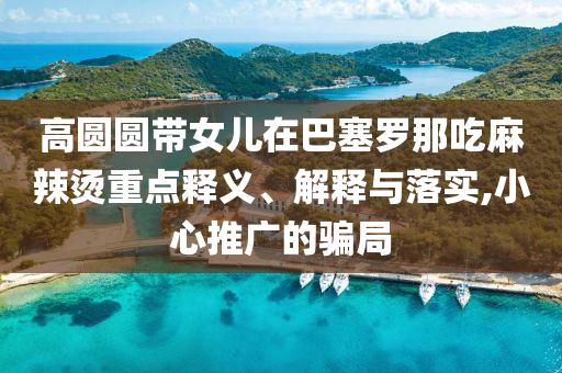 高圓圓帶女兒在巴塞羅那吃麻辣燙重點(diǎn)釋義、解釋與落實(shí),小心推廣的騙局