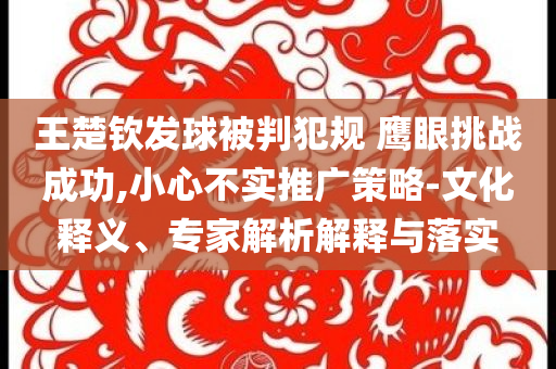 王楚欽發(fā)球被判犯規(guī) 鷹眼挑戰(zhàn)成功,小心不實(shí)推廣策略-文化釋義、專家解析解釋與落實(shí)