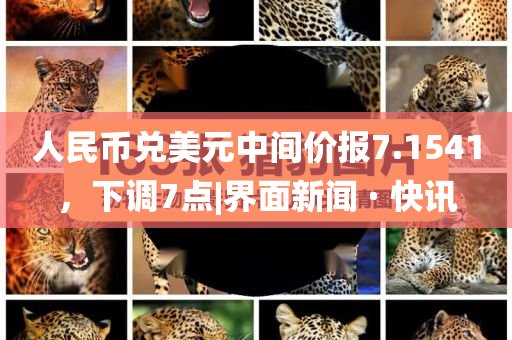 人民幣兌美元中間價(jià)報(bào)7.1541，下調(diào)7點(diǎn)|界面新聞 · 快訊